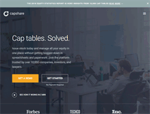 Tablet Screenshot of capshare.com